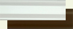 szpros jednokolorowy - biały/brąz RAL 8014